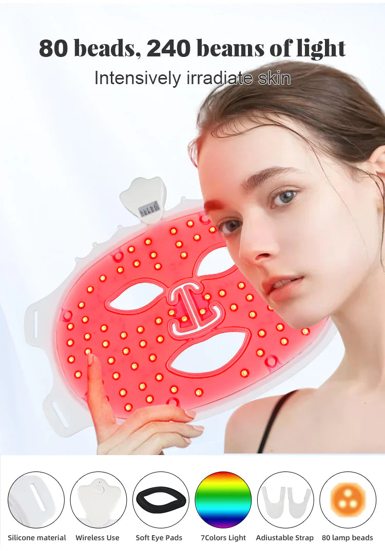 Crown LED Therapy Mask – Luxury Skin Rejuvenation Device